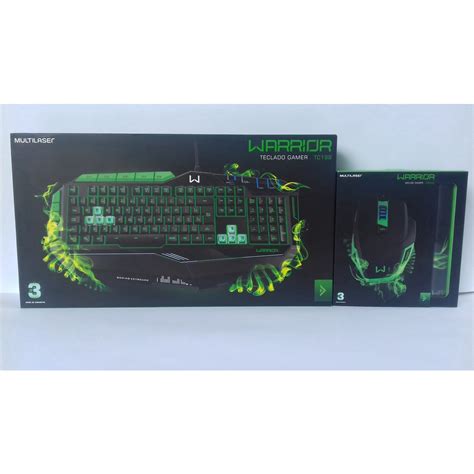 Kit Teclado Gamer Multilaser Tc199 Warrior Mouse Gamer Mo245 Warrior