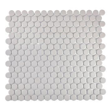 MOSAIK PENNY ROUND LIGHT GREY PRIS PER ARK Mosaik Golv Vägg