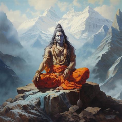 Conception Daffiche Lord Mahadev God Shiv Pour Papier Peint Generative