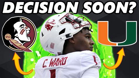 Miami Hurricanes And Fsu Fighting For Qb Cam Ward Canes Land Two New