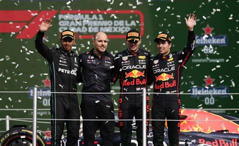 Checo Pérez queda tercero en el GP de México el campeón fue Max Verstappen