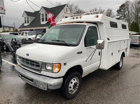 2002 Ford E Series Van E 350 Econoline Super Duty Diesel Utility Stahl 73 Power Stroke Turbo