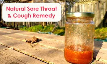 Natural Sore Throat And Cough Remedy Nature S Nurture