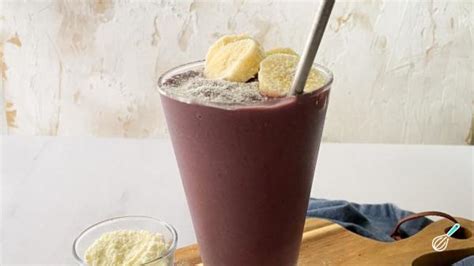 Milkshake de açaí energetico