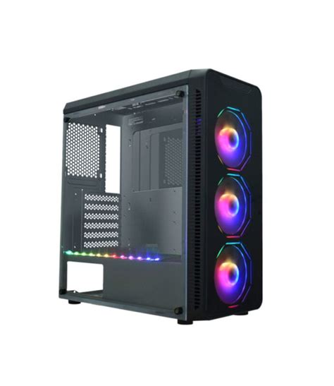 Gabinete Gamer K Mex CG 08G8 Infinity Polygon 3 Fans Frontal ARGB