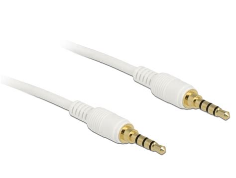 Delock Products 85597 Delock Stereo Jack Cable 3 5 Mm 4 Pin Male Male