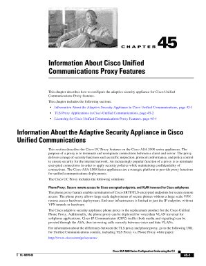 Fillable Online Configuring Cisco Unified Communications Proxy Form Fax