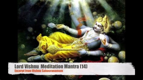 Powerful Lord Vishnu Mantra For Meditation 14 Youtube