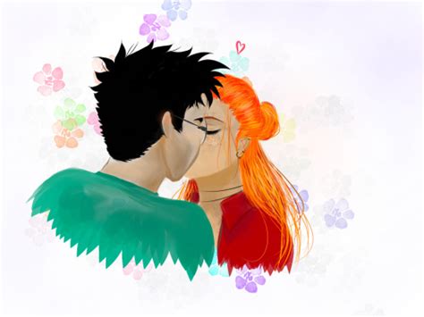 Harry Potter And Ginny Weasley Kissing Fan Art