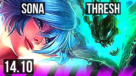 SONA Jinx Vs THRESH Vayne SUP 1400 Games 1 3 22 Rank 11 Sona