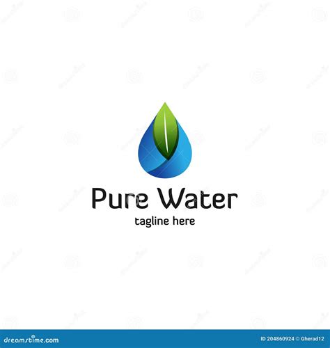 Pure water logo template stock illustration. Illustration of natural ...