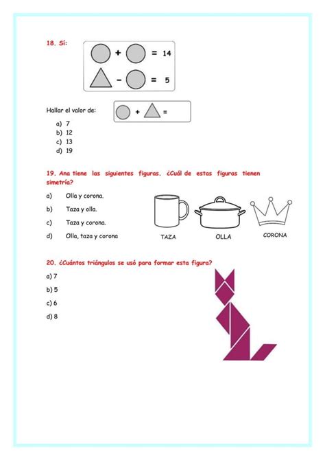 Evaluaci N Diagnostica De Matem Tica Tercer Grado Pdf