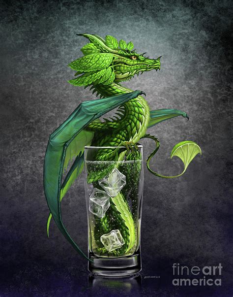 Mojito Dragon Digital Art By Stanley Morrison Pixels