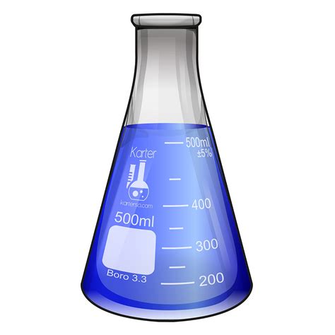 Buy Ml Narrow Mouth Erlenmeyer Flask Borosilicate Glass Karter