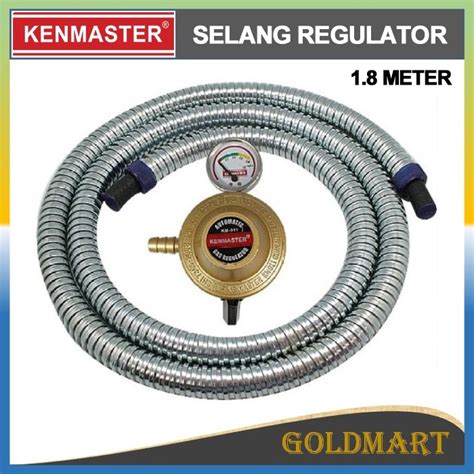 Jual Paket Regulator Meter Selang Gas Protec Original Kenmaster