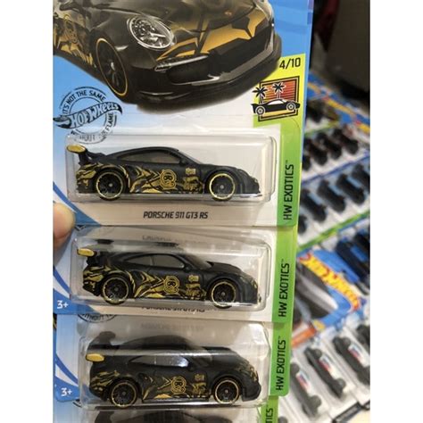 Jual Hot Wheels Porsche 911 Gt3 Rs Black Shopee Indonesia
