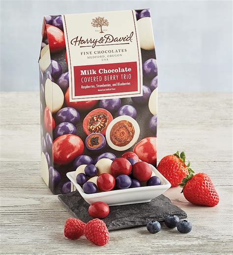 Milk Chocolate-Covered Berry Trio | Harry & David