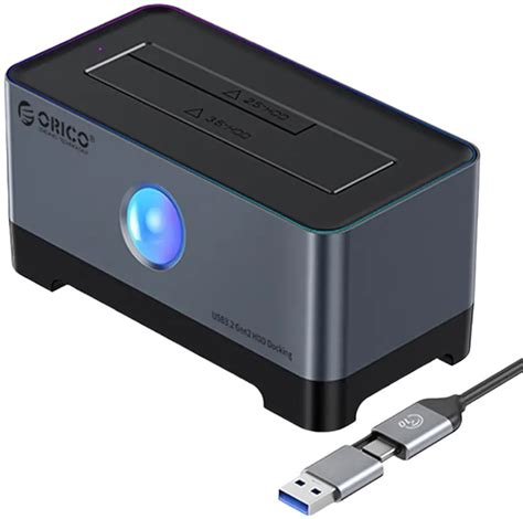 Док-станция Orico 5518C3-GY-BP для HDD/SSD 2.5/3.5" USB 3.2 (5518C3-GY ...