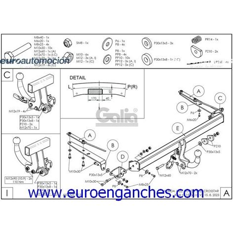 Enganche De Remolque Extra Ble Horizontal Galvanizado Para Honda Jazz