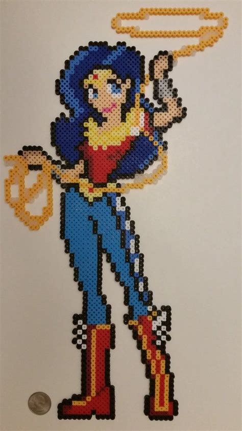 My Wife Suggested I Get A Wonder Woman Perler Made I Figured This