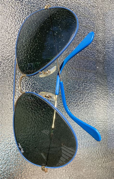 rayban Ray Ban aviator Traditional Lens blue Frame su… - Gem