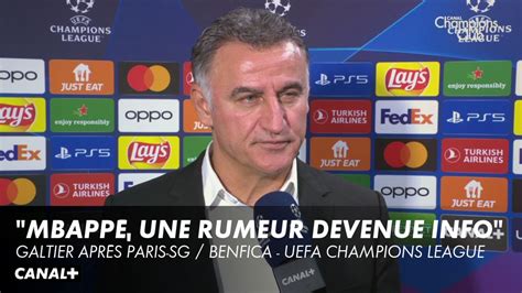 La réaction de Christophe Galtier après le match en streaming direct et