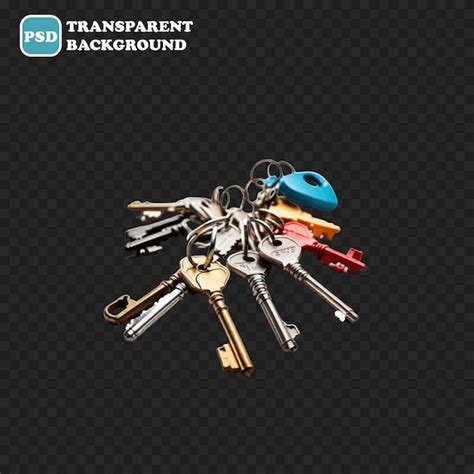 Premium PSD Keys Icon Isolated 3d Render Illustration