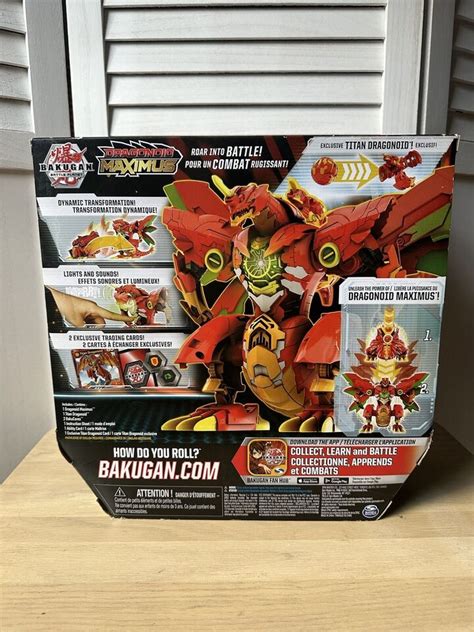 Bakugan Dragonoid Maximus 8 Lights And Sound Transforming Action Figure Sealed Us 778988284032 Ebay