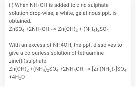 State What Do You Observe When Ammonium Hydroxide Is Added To Iron