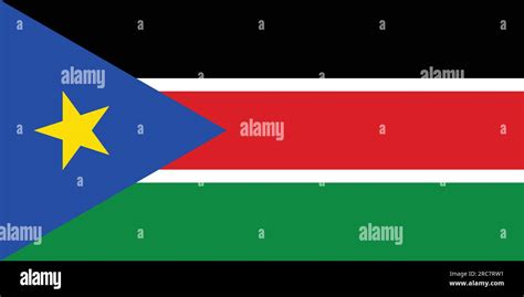 Flag Of South Sudan Vector Illustration Stock Vector Image Art Alamy