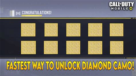 How To Unlock Diamond Camo Fast In COD Mobile FASTEST Way To Unlock