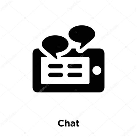 Icono De Chat Vector Aislado Sobre Fondo Blanco Concepto De Logotipo