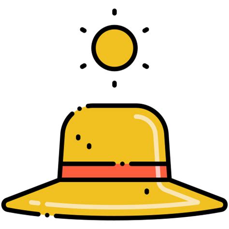 Sombrero Para El Sol Iconos Gratis De Moda