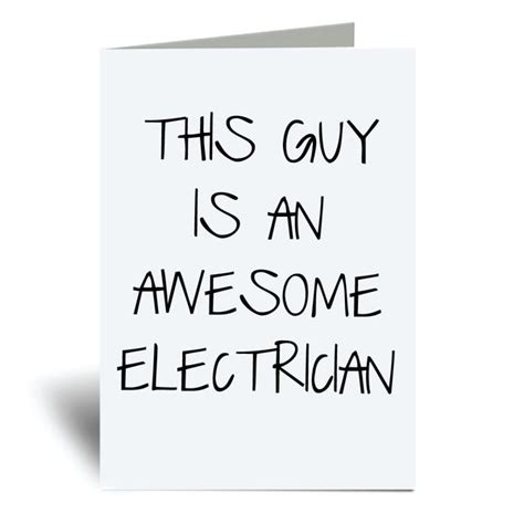 Electrician Fathers Day Card - Etsy