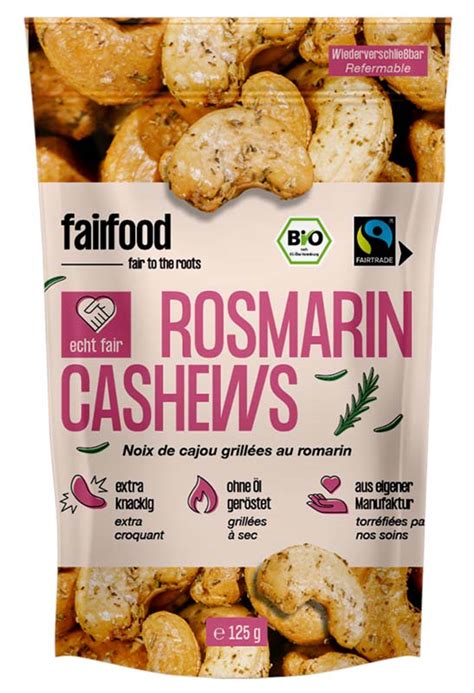 Fairfood Freiburger Cashews Rosmarin Ger Stet Bio G Naturpur Shop