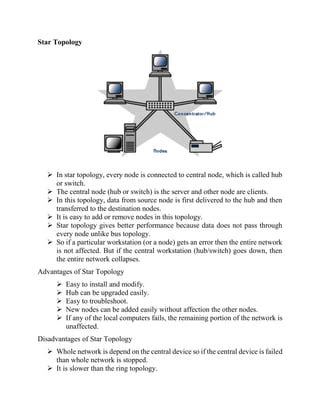 Advantages And Disadvantages Of Star Topology