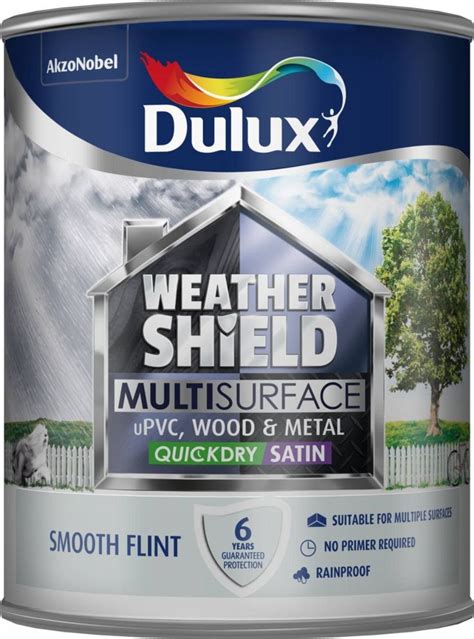 Dulux Weather Shield Exterior High Gloss Paint L Black