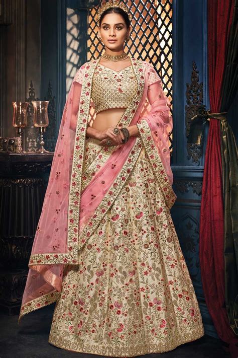 Golden Lehenga With Pink Dupatta Atelier Yuwa Ciao Jp