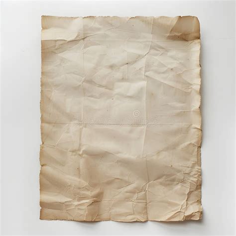 worn  torn white paper aged document stock illustration