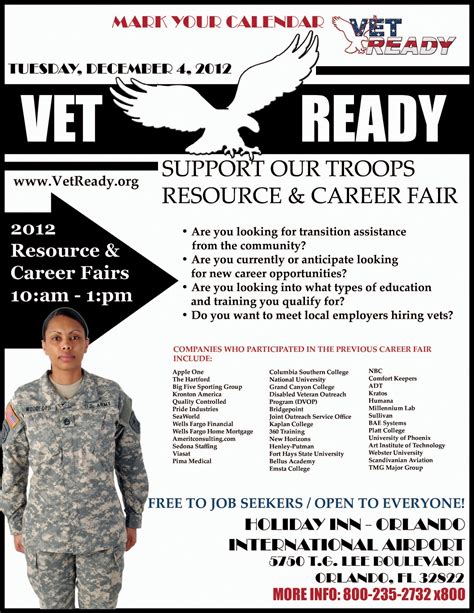 Vet Ready Resource Career Fairs Orlando Fl December