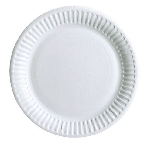 White Disposable Paper Plate Paper Gsm 120 Size 7 Inch At Rs 15 80