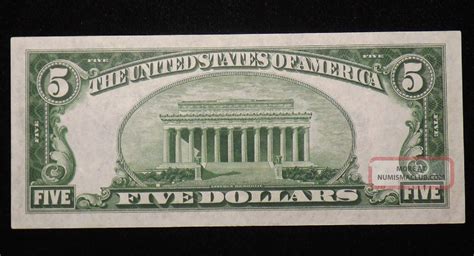 1934 A $5 Five Dollar Silver Certificate Uncirculated