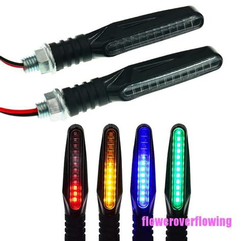 Flbr V Led Motocicleta Sinais De Giro E Pisca Indicador Shopee Brasil