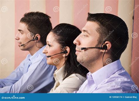 Support Operator Team Stock Photo Image Of Assistant 10958174