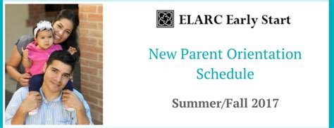 ELARC New Parent Orientation for Early Start Program - Familias First