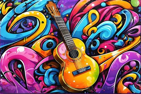 Music Graffiti Wallpaper, Graffiti Background, Music Graffiti Pattern ...