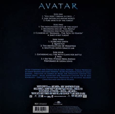 "AVATAR soundtrack James Horner MOV 180gm BLUE 2 LP gatefold, booklet ...