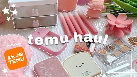 Huge Temu Unboxing ASMR Aesthetic Temu Makeup Bags Cute