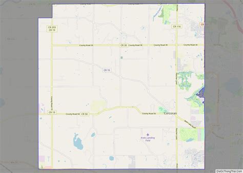 Map of Corcoran city, Minnesota