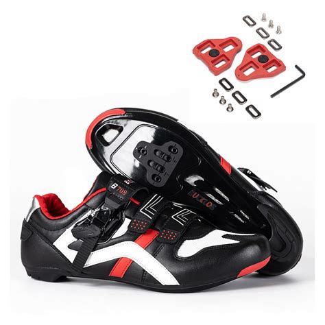 Bucklos Road Biking Shoes With Cleats Fit For Peloton Bike Shoes Mesh